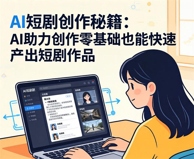 AI短剧创作秘籍：AI助力创作零基础也能快速产出短剧作品-侠客资源