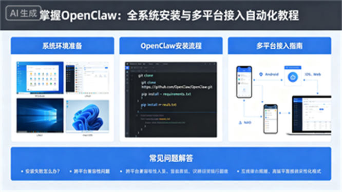 掌握OpenClaw:全系统安装与多平台接入自动化教程-侠客资源