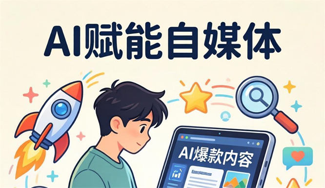 AI赋能自媒体：低成本爆款内容制作与运营指南-侠客资源