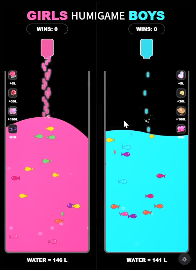 Tiktok滴水比赛弹幕互动游戏玩法直播间搭建，操作简单，无需出镜，画面有趣-32互游