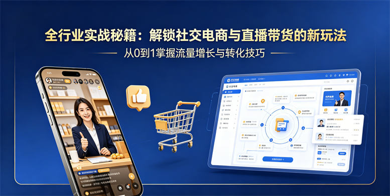 全行业实战秘籍：解锁社交电商与直播带货的新玩法-侠客资源
