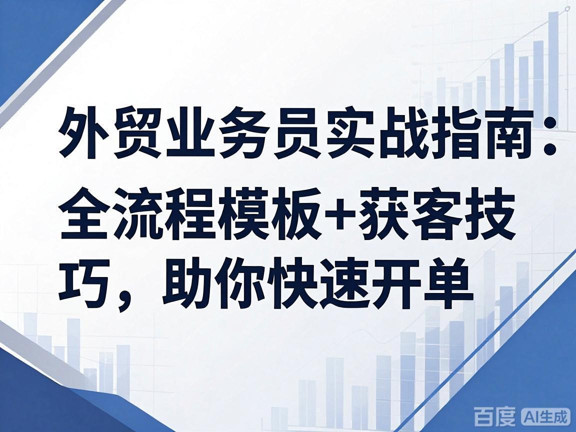 外贸业务员实战指南：全流程模板+获客技巧，助你快速开单-侠客资源