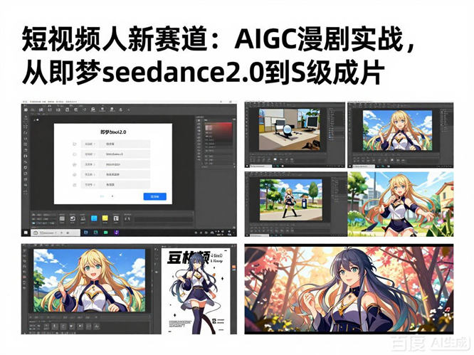 短视频人新赛道：AIGC漫剧实战，从即梦seedance2.0到S级成片-侠客资源
