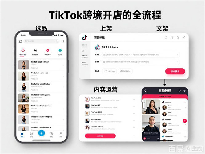 TikTok跨境开店：选品、上架、内容运营全流程-侠客资源
