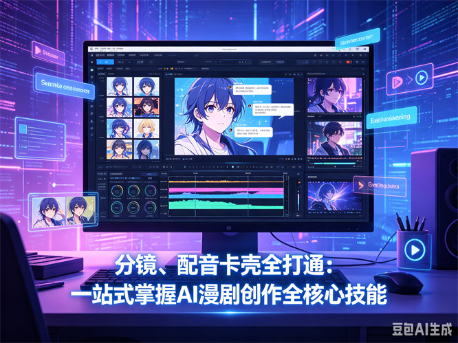 分镜、配音卡壳全打通：一站式掌握AI漫剧创作全核心技能-侠客资源